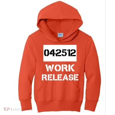 Retirement Date Work Release Jail Prison Personalize Kids Hoodie