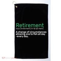 Retirement Fishing Definition  Golf Towel thumb 0