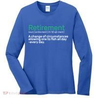 Retirement Fishing Definition  Women's Long Sleeve Shirt thumb 0