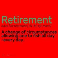 Retirement Fishing Definition  Santa Hat thumb 1