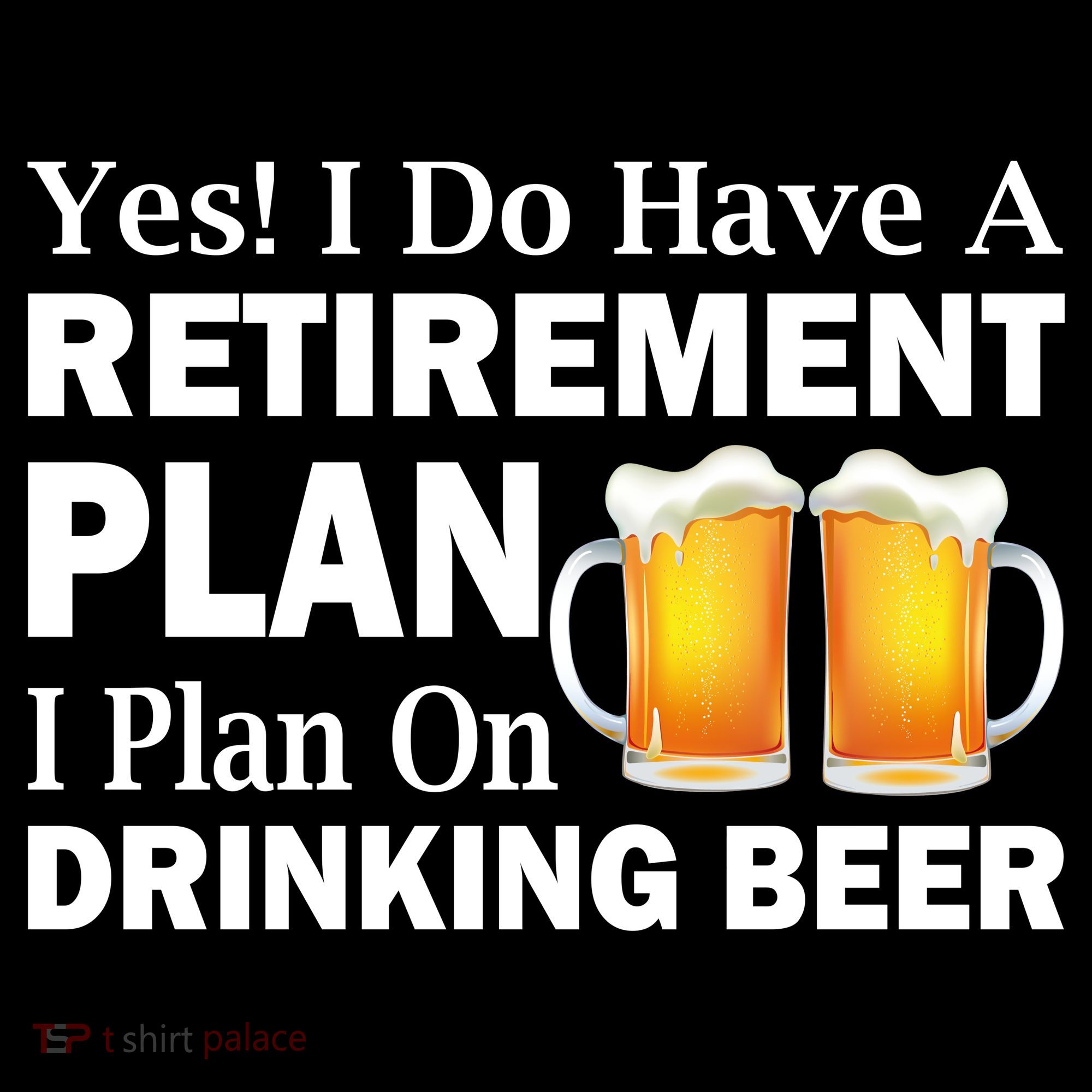 Retirement Plan Drinking Beer Pajama Set