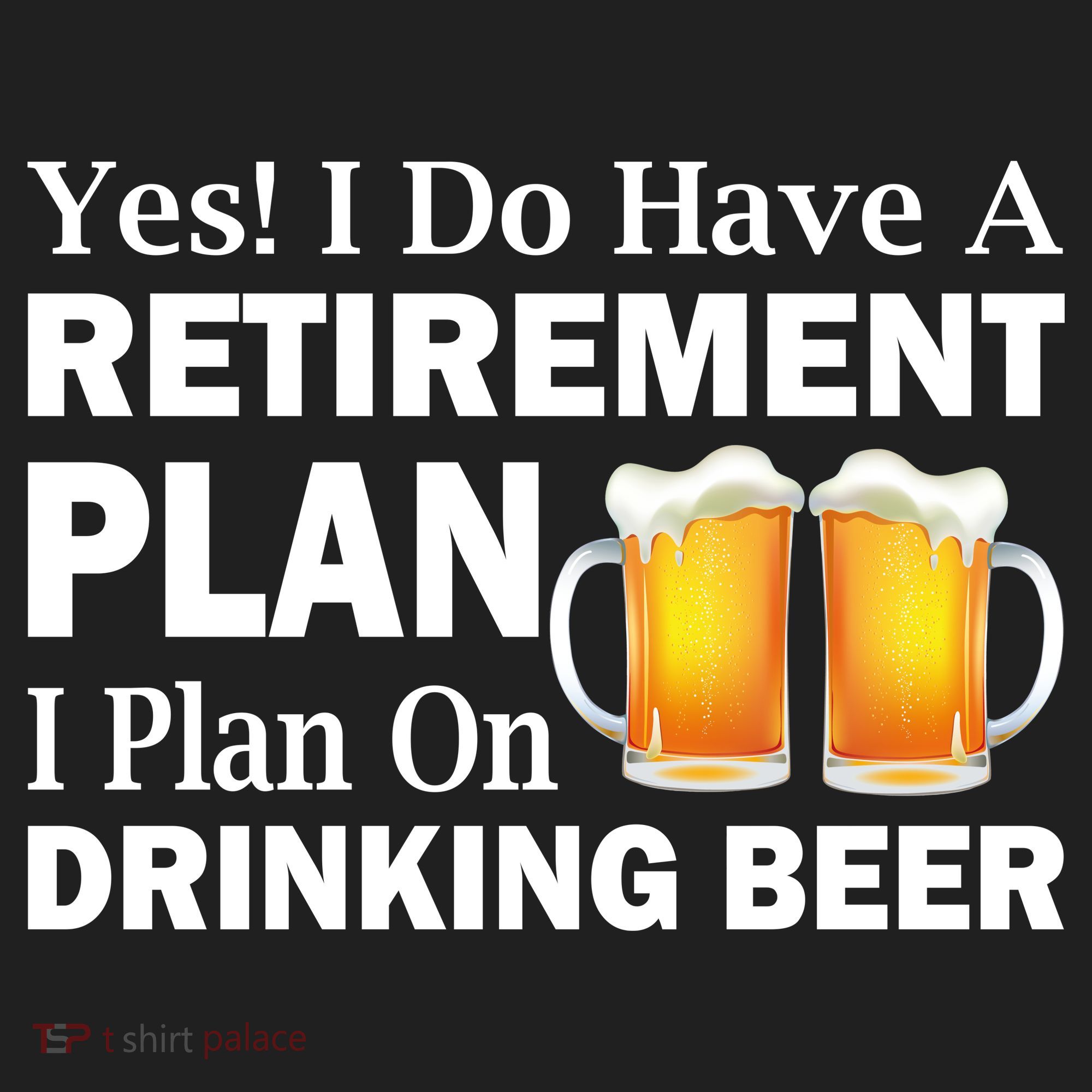 Retirement Plan Drinking Beer Hat
