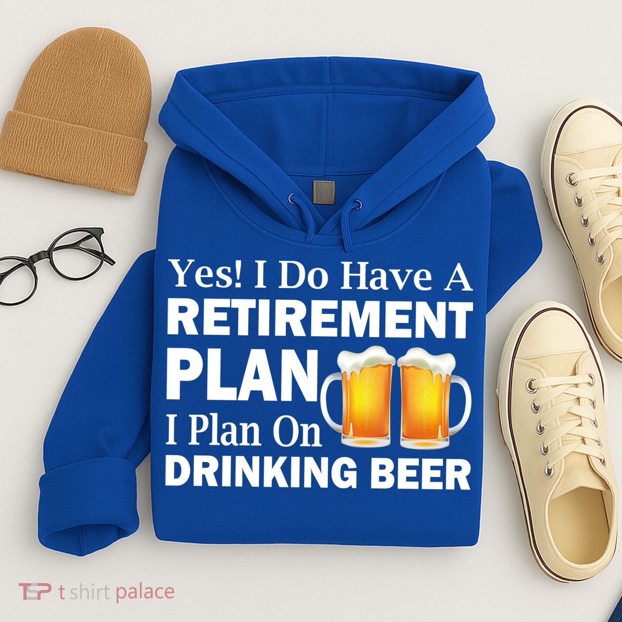 Retirement Plan Drinking Beer Hoodie