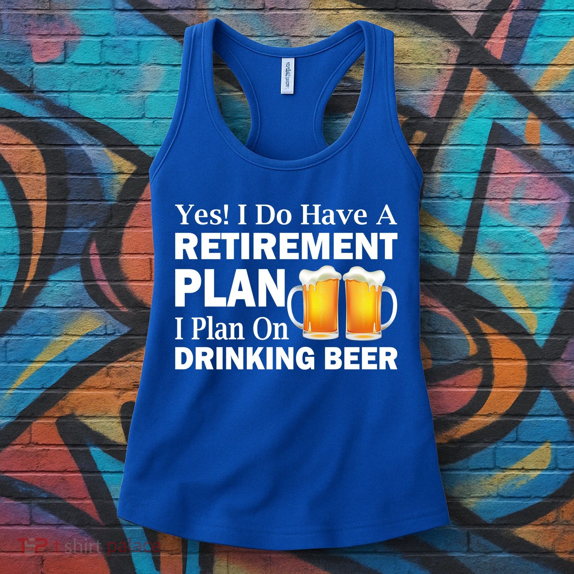 Retirement Plan Drinking Beer Women's Tank Top