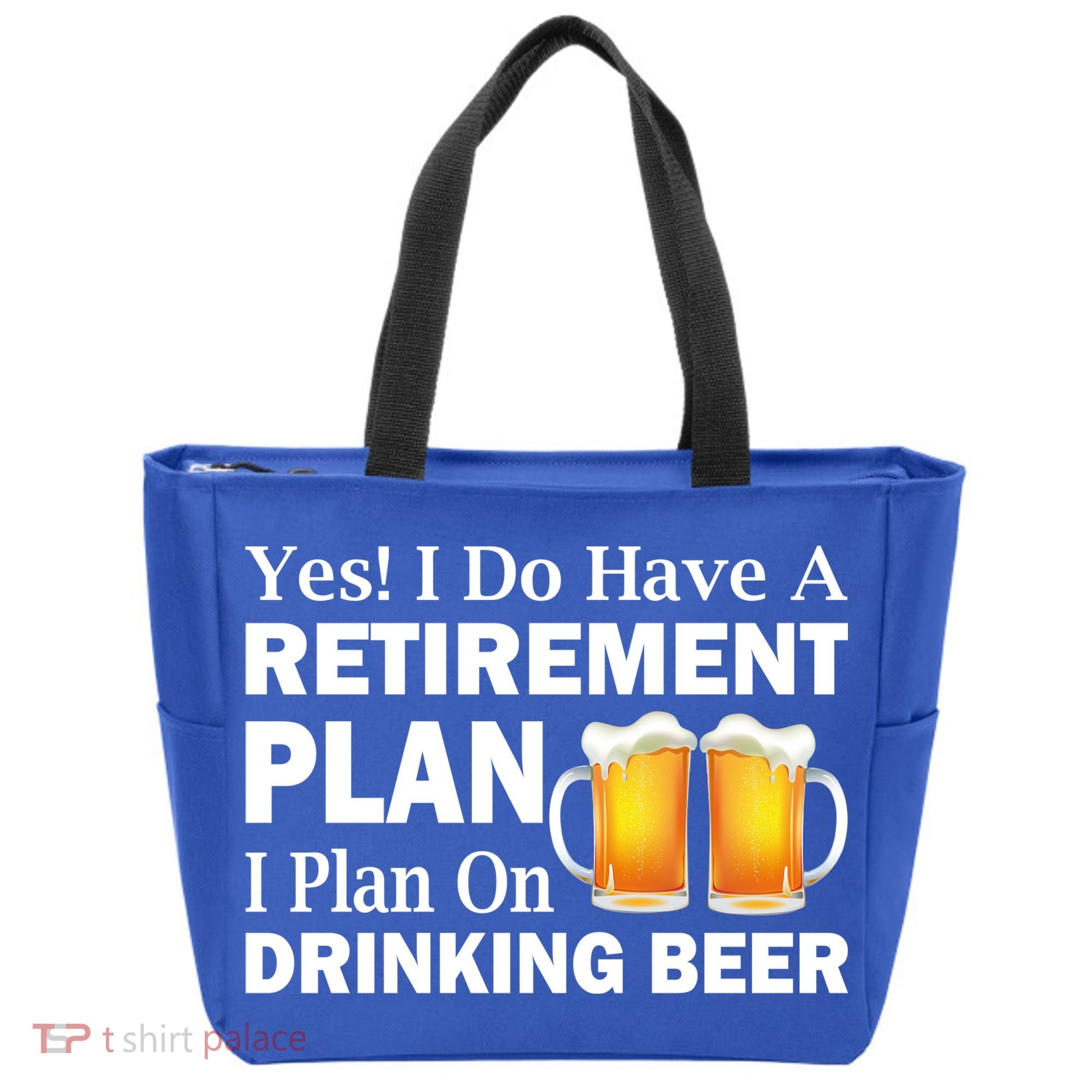 Retirement Plan Drinking Beer Tote Bag