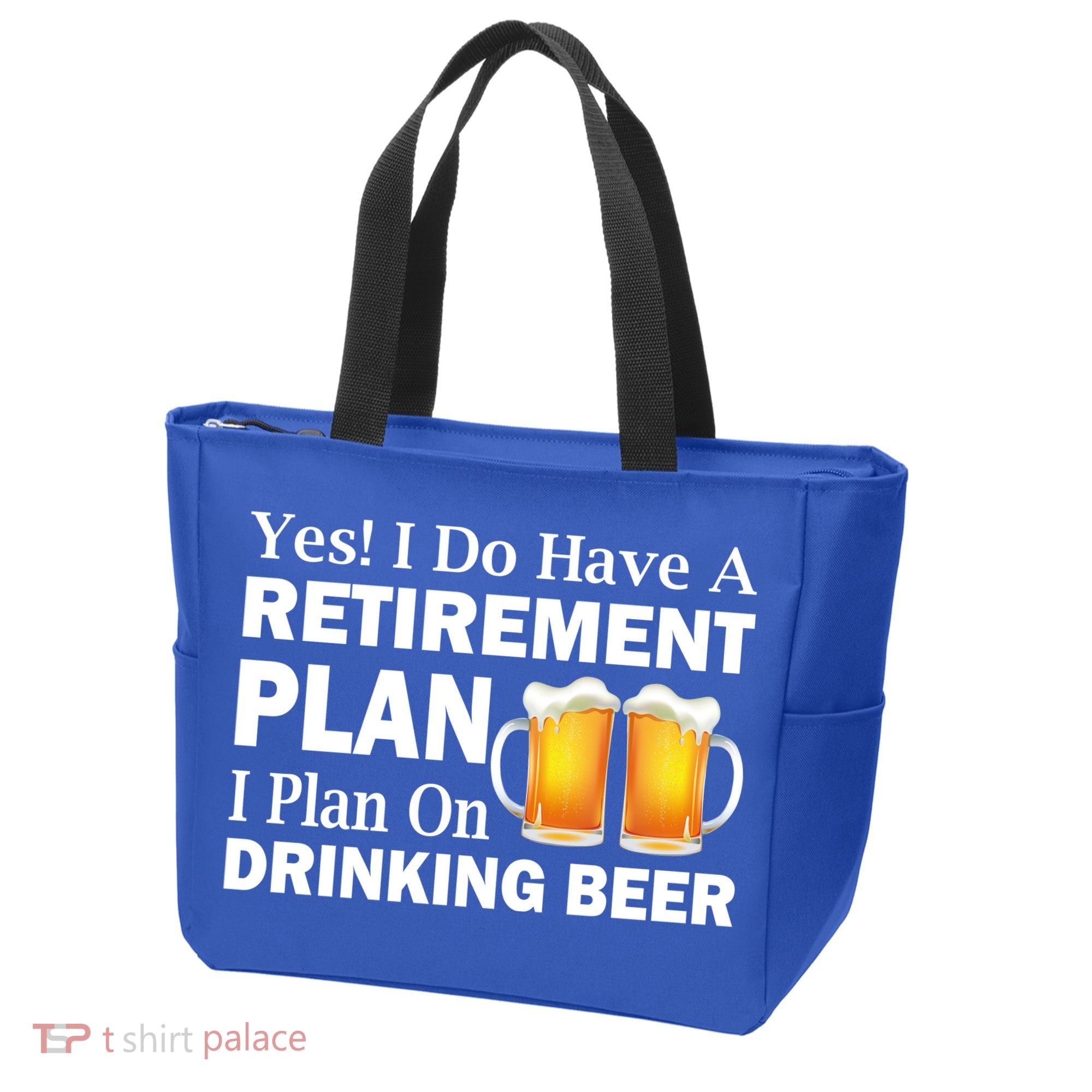Retirement Plan Drinking Beer Tote Bag