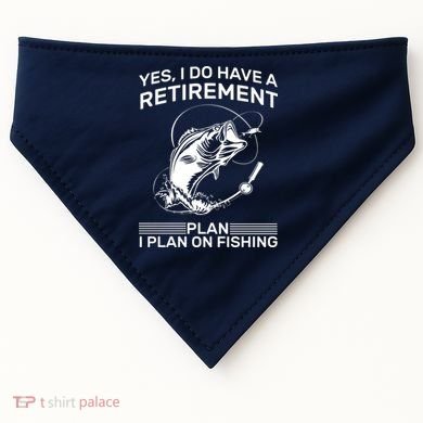 Retirement Plan Fishing USA-Made Doggie Bandana