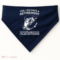 Retirement Plan Fishing USA-Made Doggie Bandana thumb 0