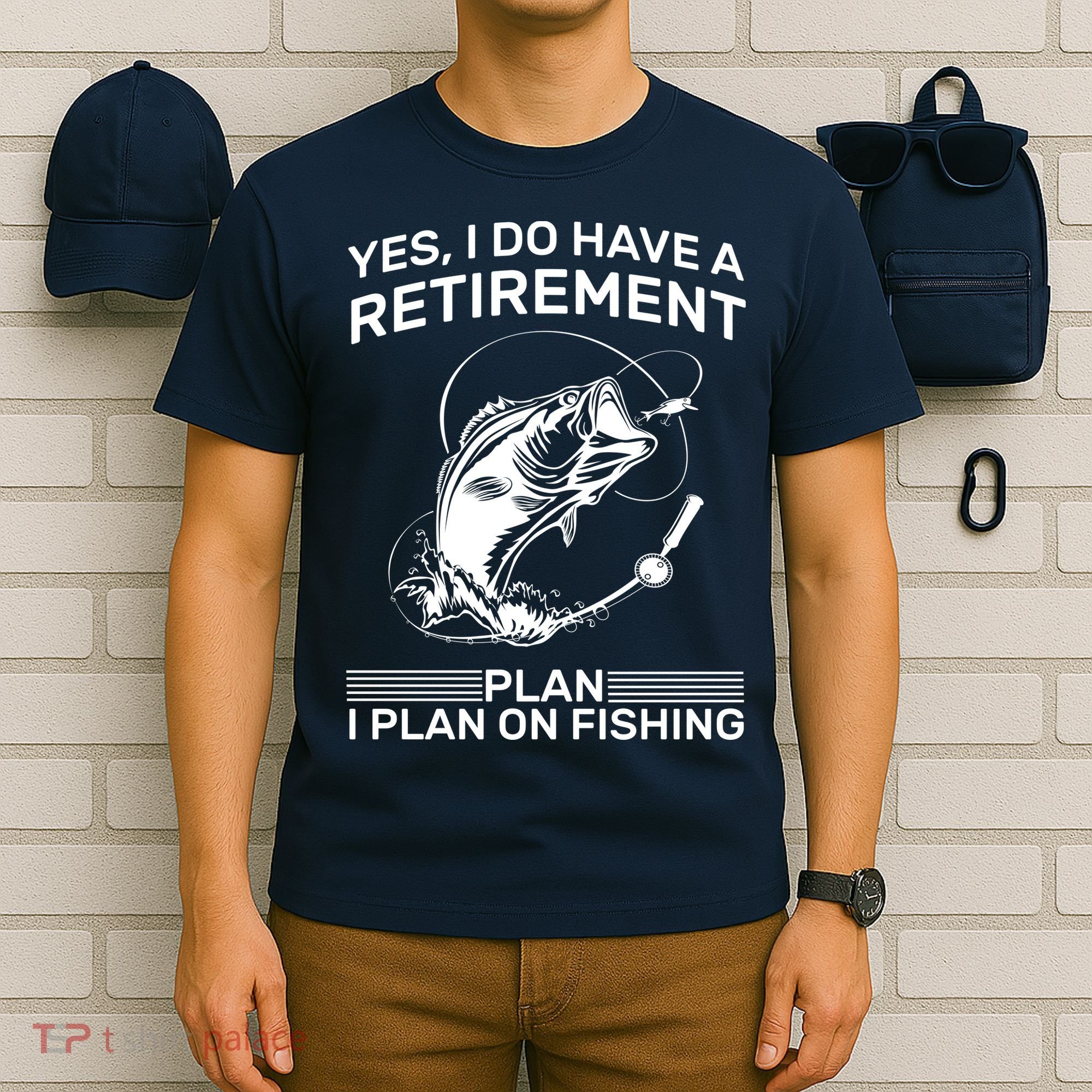 Retirement Plan Fishing T-Shirt