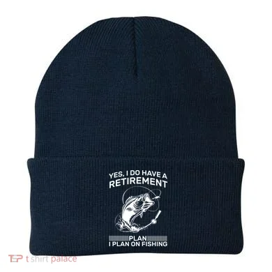 Retirement Plan Fishing Beanie