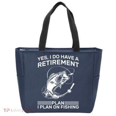 Retirement Plan Fishing Tote Bag
