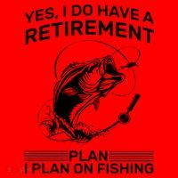 Retirement Plan Fishing Santa Hat thumb 1