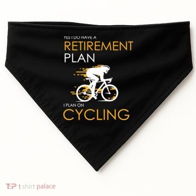 Retirement Plan On Cycling USA-Made Doggie Bandana