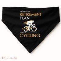 Retirement Plan On Cycling USA-Made Doggie Bandana thumb 0