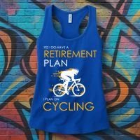 Retirement Plan On Cycling Women's Tank Top thumb 3