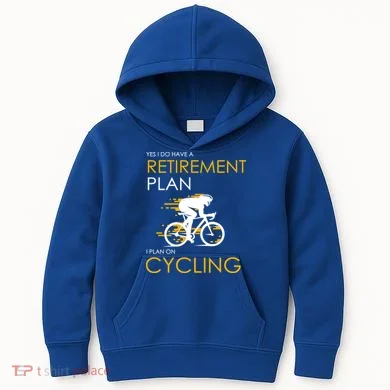 Retirement Plan On Cycling Kids Hoodie