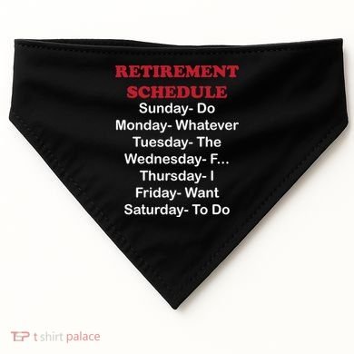 Retirement Schedule USA-Made Doggie Bandana