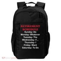 Retirement Schedule Backpack thumb 0