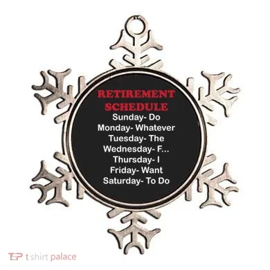 Retirement Schedule Ornament