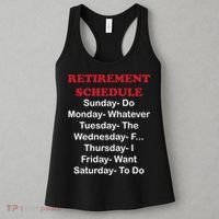 Retirement Schedule Women's Tank Top thumb 3