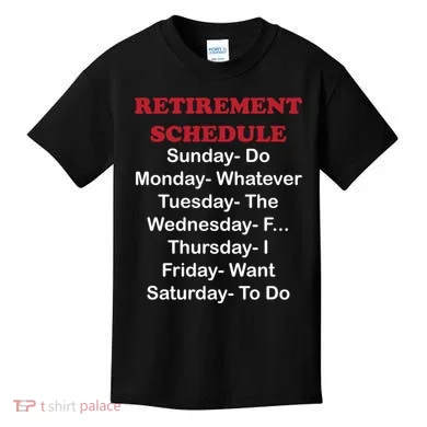 Retirement Schedule Kids T-Shirt