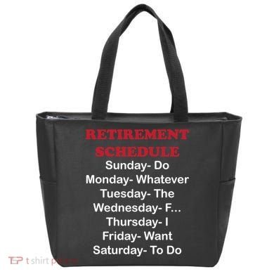 Retirement Schedule Tote Bag