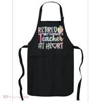 Retried But Forever A Teacher At Heart Apron thumb 0
