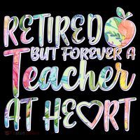 Retried But Forever A Teacher At Heart Sweatshirt thumb 3