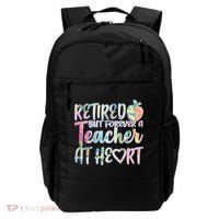 Retried But Forever A Teacher At Heart Backpack thumb 0