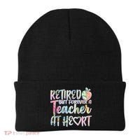 Retried But Forever A Teacher At Heart Beanie thumb 0