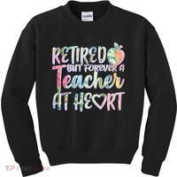 Retried But Forever A Teacher At Heart Kids Sweatshirt thumb 0