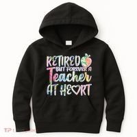 Retried But Forever A Teacher At Heart Kids Hoodie thumb 0