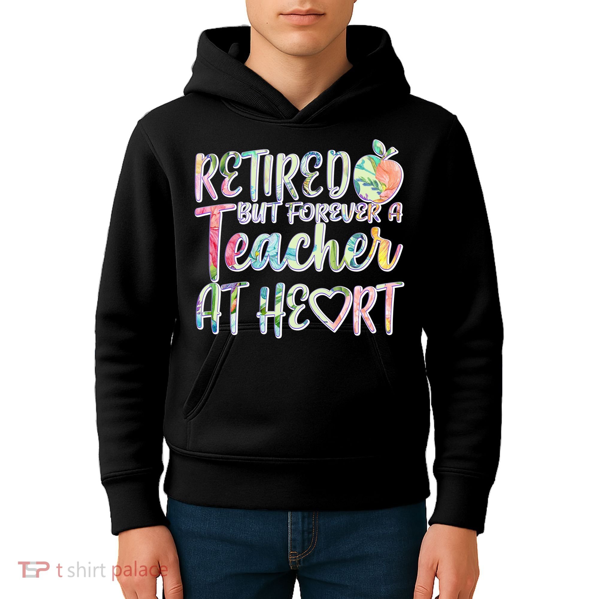 Retried But Forever A Teacher At Heart Kids Hoodie