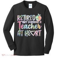 Retried But Forever A Teacher At Heart Kids Long Sleeve Shirt thumb 0