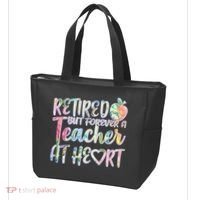 Retried But Forever A Teacher At Heart Tote Bag thumb 3