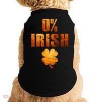 Retro 0% Irish Clover St Patrack's Day Doggie Tank thumb 0