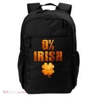 Retro 0% Irish Clover St Patrack's Day Backpack thumb 0