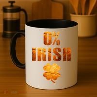 Retro 0% Irish Clover St Patrack's Day Coffee Mug thumb 4