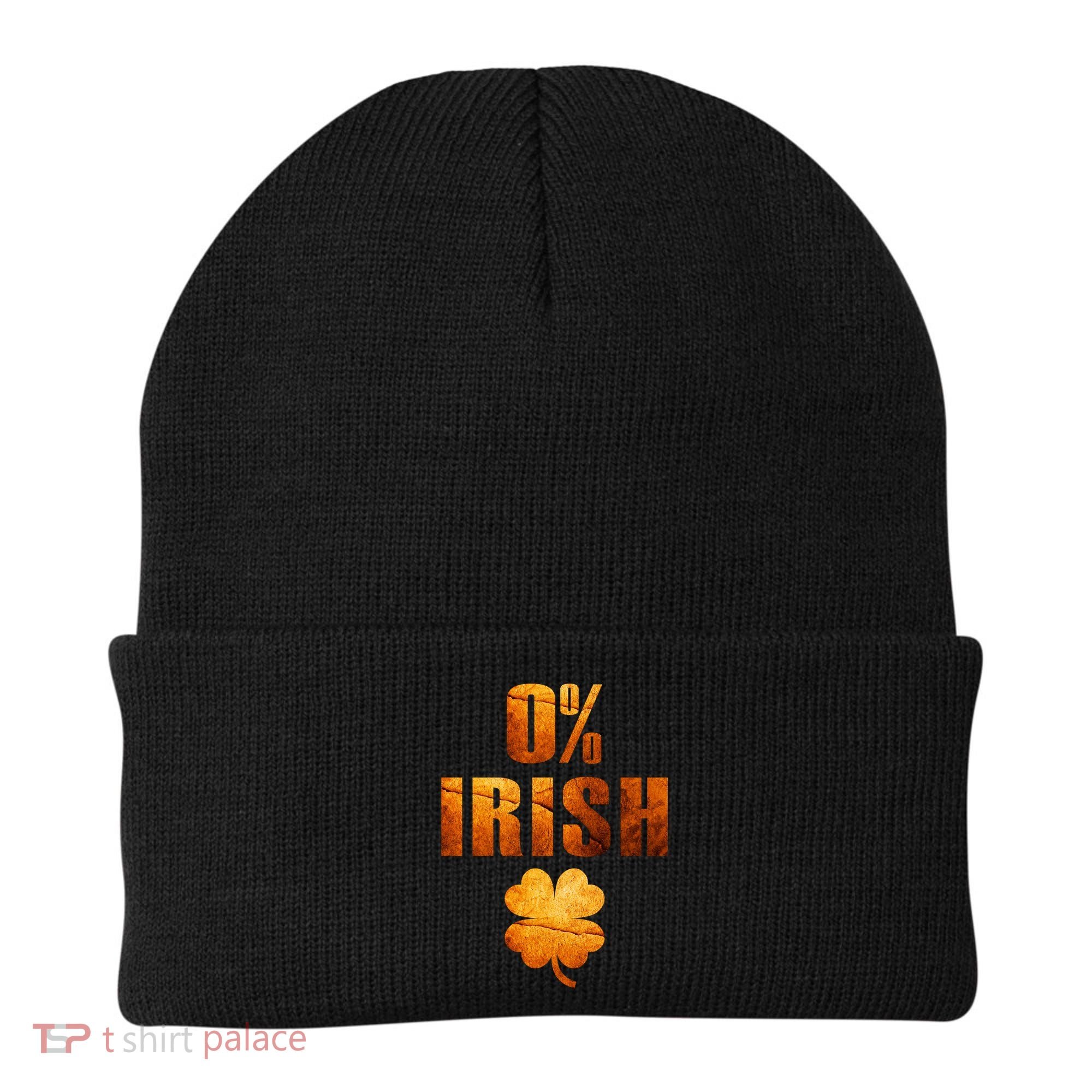 Retro 0% Irish Clover St Patrack's Day Beanie