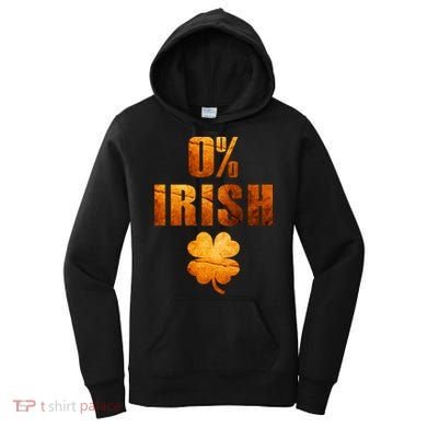 Retro 0% Irish Clover St Patrack's Day Women's Hoodie