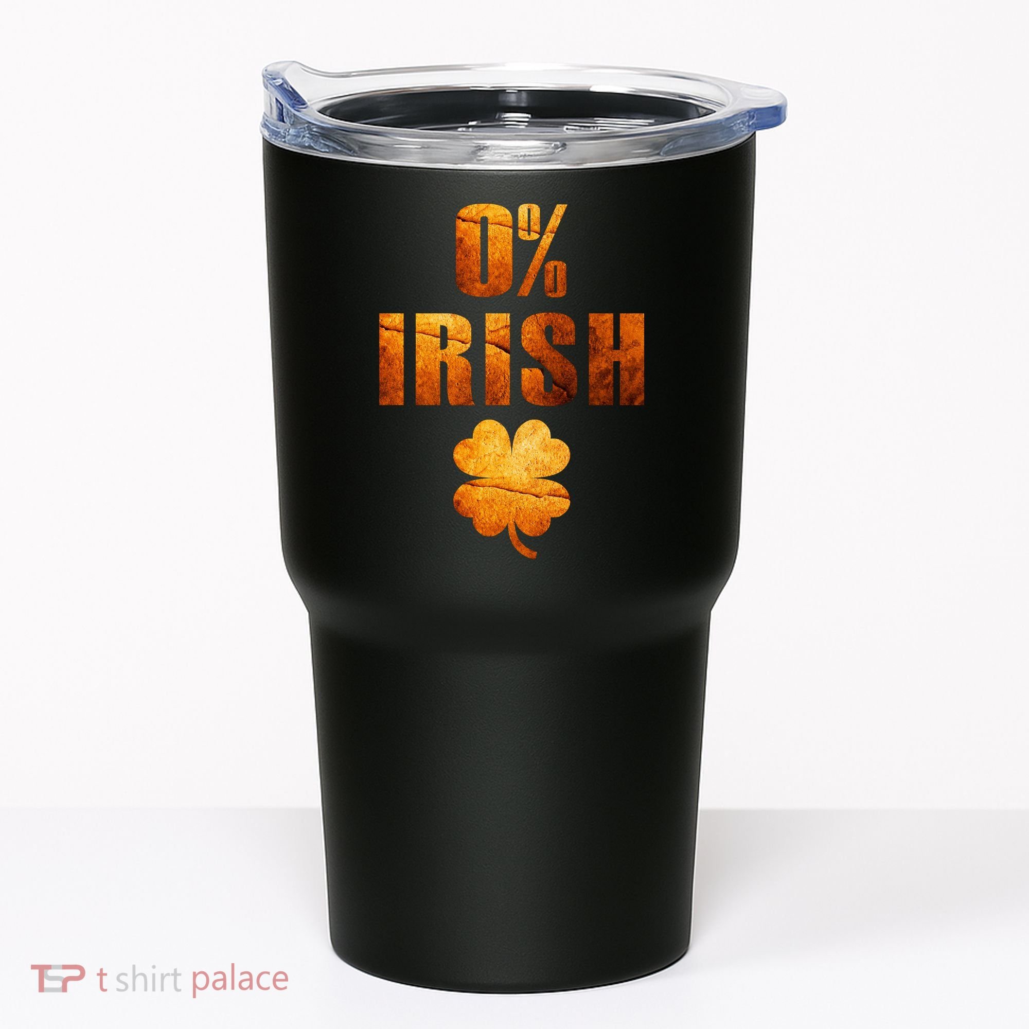 Retro 0% Irish Clover St Patrack's Day Tumbler