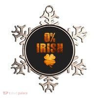 Retro 0% Irish Clover St Patrack's Day Ornament thumb 0