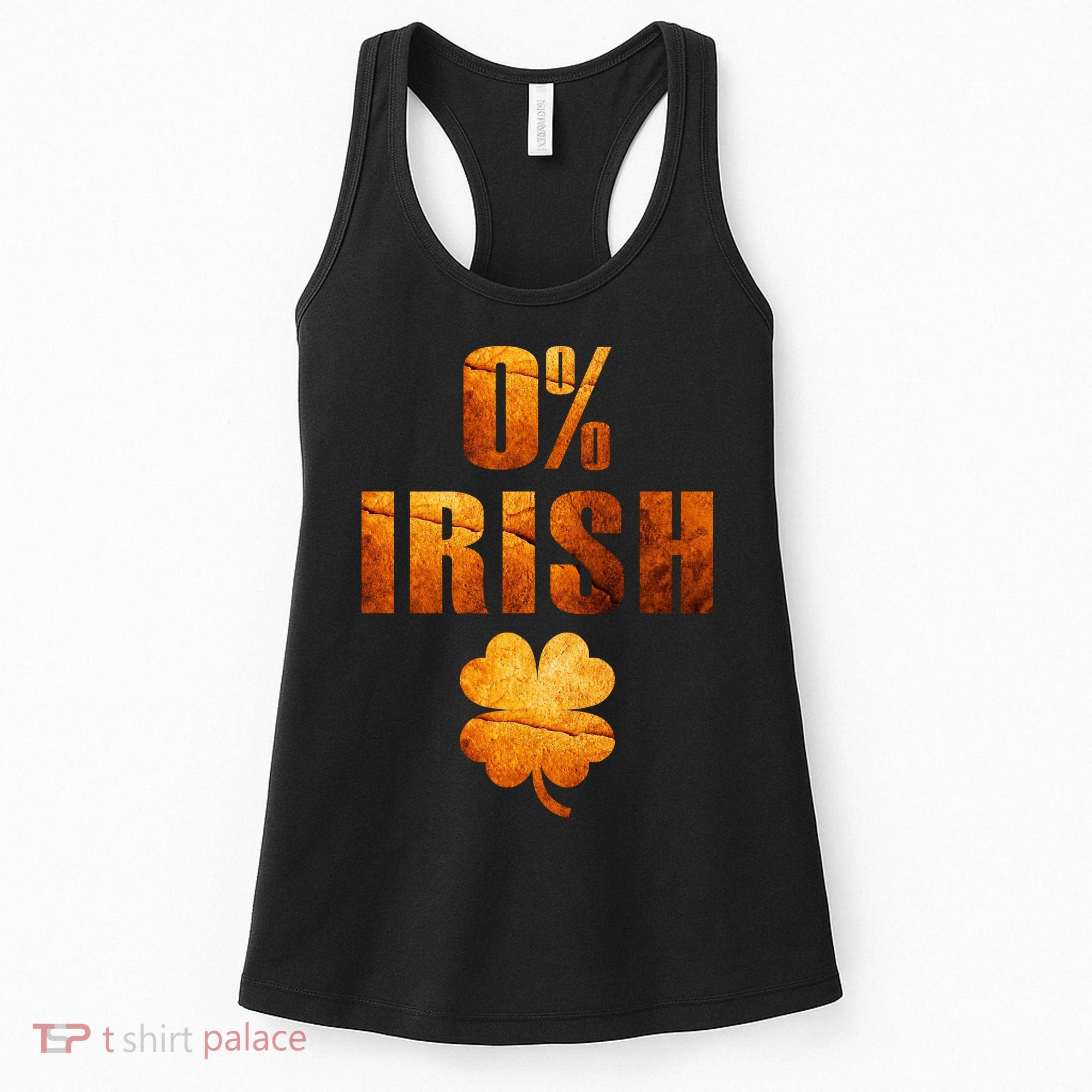 Retro 0% Irish Clover St Patrack's Day Women's Tank Top