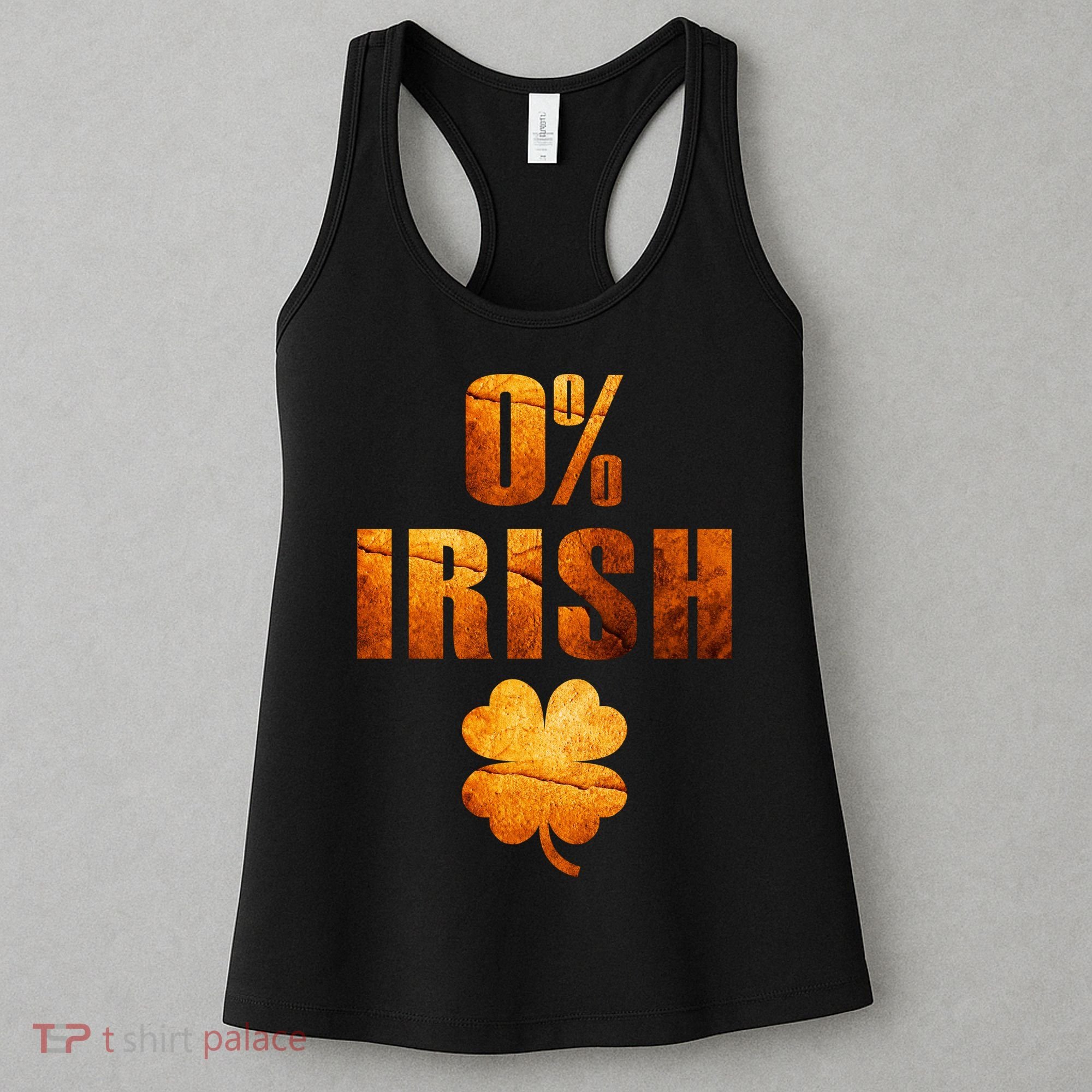 Retro 0% Irish Clover St Patrack's Day Women's Tank Top