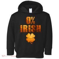 Retro 0% Irish Clover St Patrack's Day Toddler Hoodie thumb 0