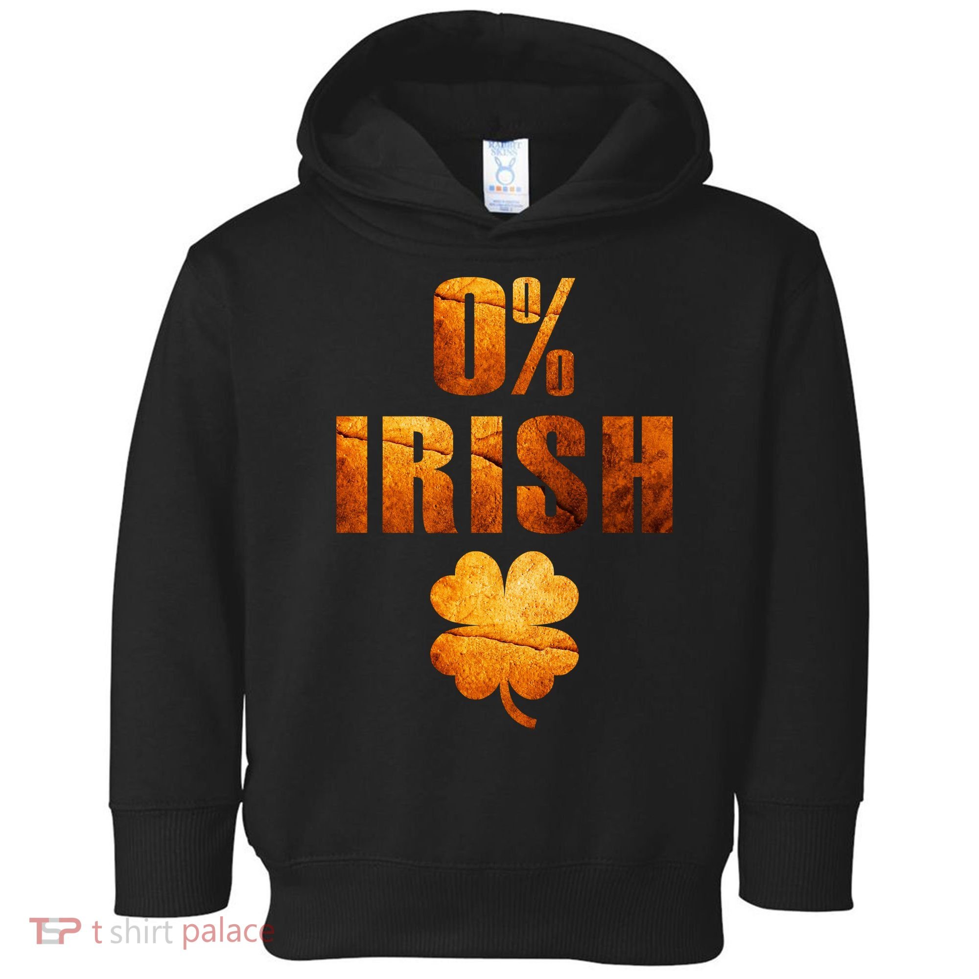 Retro 0% Irish Clover St Patrack's Day Toddler Hoodie