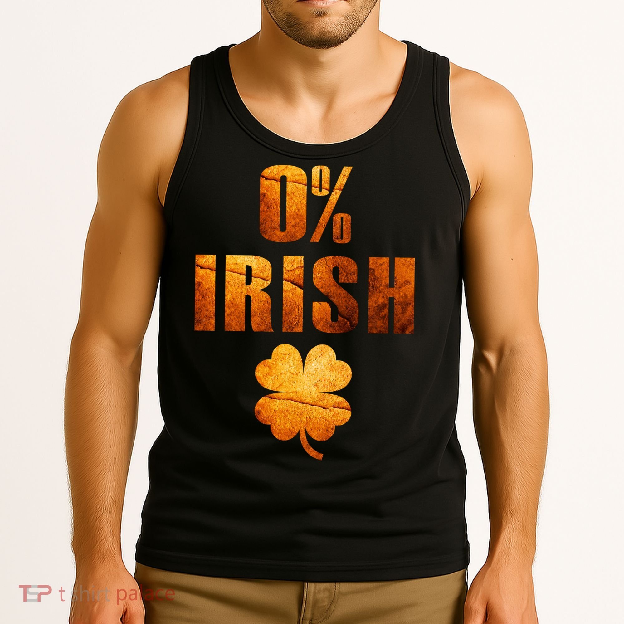 Retro 0% Irish Clover St Patrack's Day Tank Top