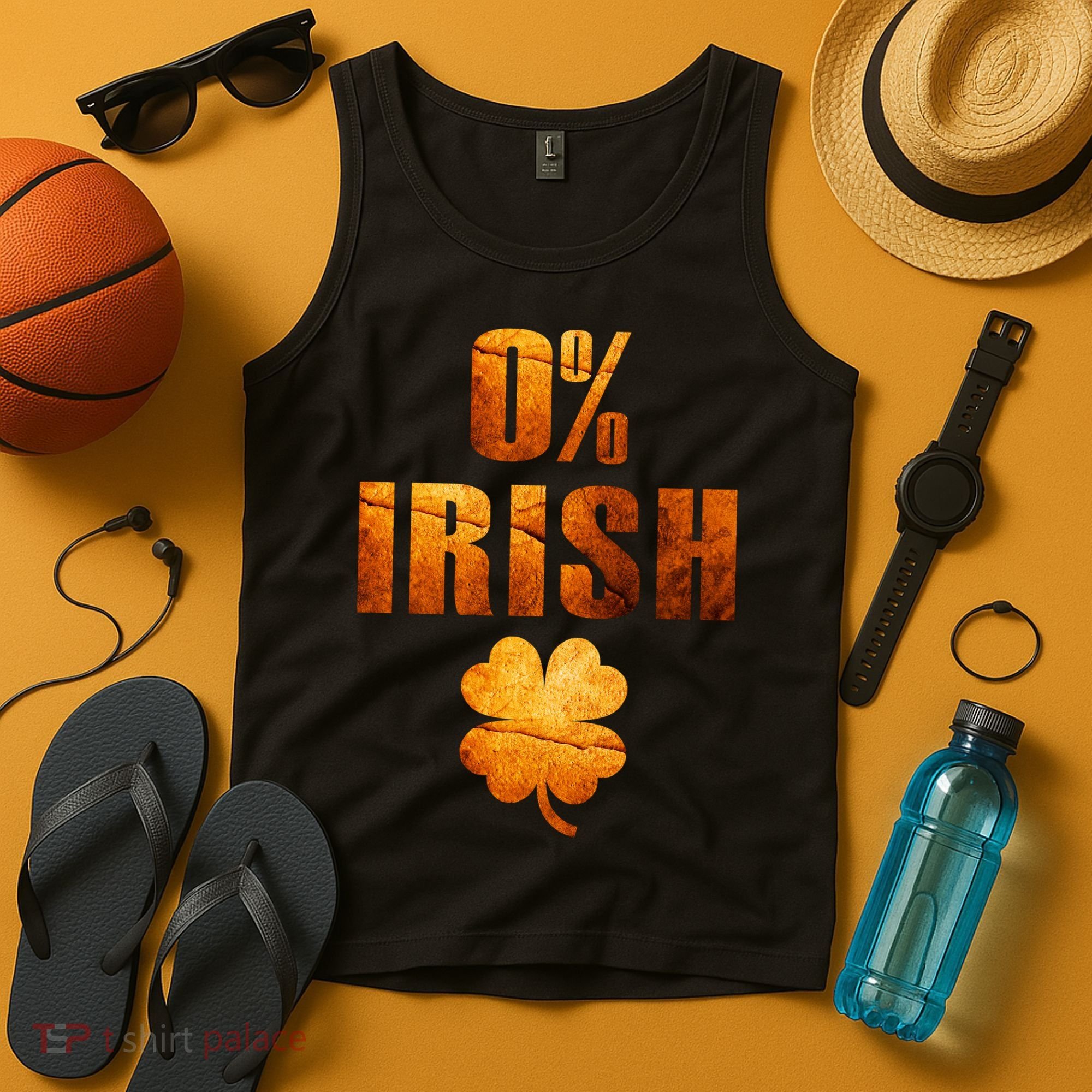 Retro 0% Irish Clover St Patrack's Day Tank Top
