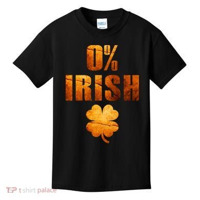 Retro 0% Irish Clover St Patrack's Day Kids T-Shirt