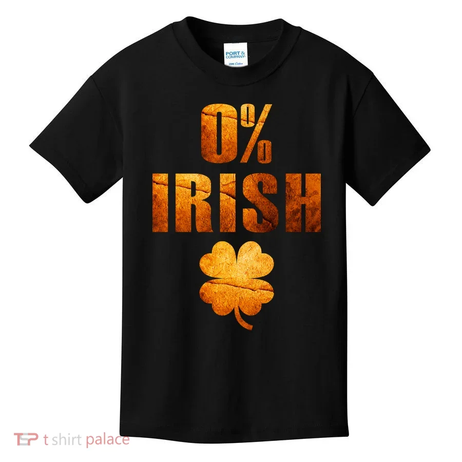 Retro 0% Irish Clover St Patrack's Day Kids T-Shirt